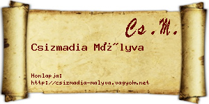 Csizmadia Mályva névjegykártya